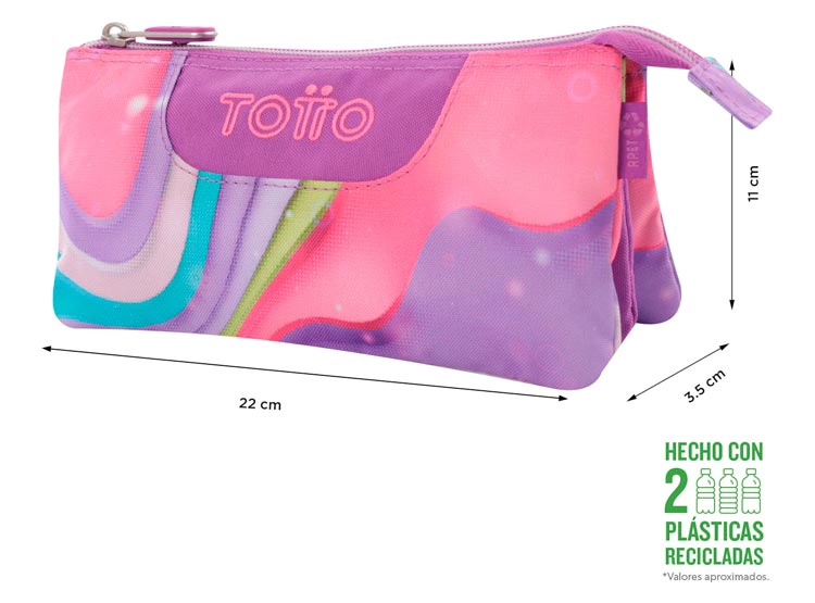ESTUCHE TOTTO TABLERO MORADO ESTAMPADO - 2