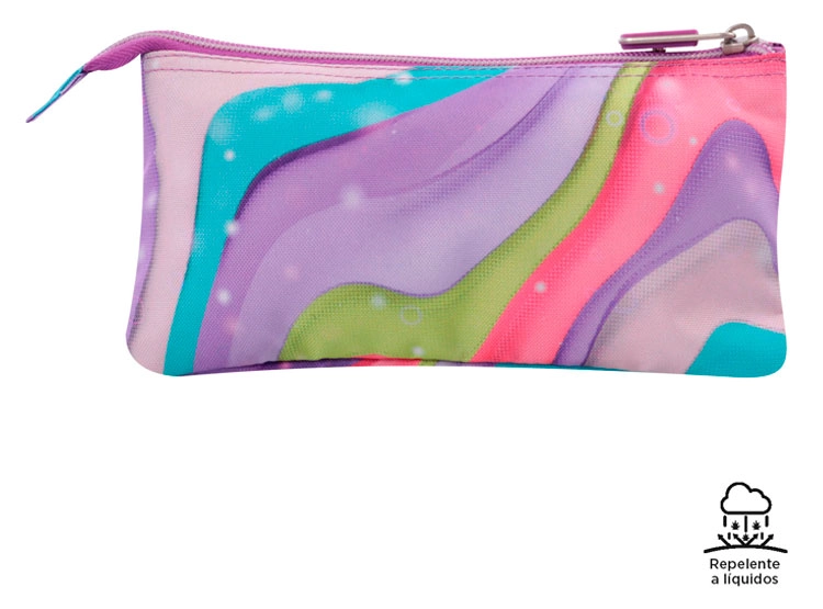 ESTUCHE TOTTO TABLERO MORADO ESTAMPADO - 4
