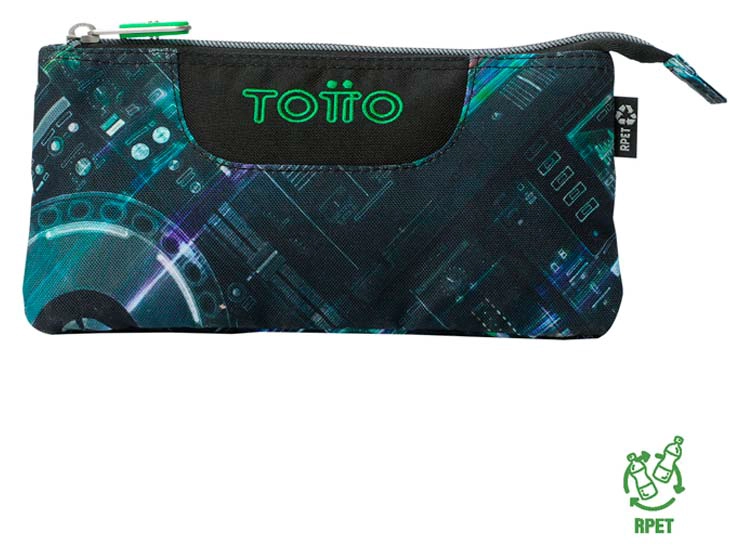 ESTUCHE TOTTO TABLERO NEGRO ESTAMPADO - 1