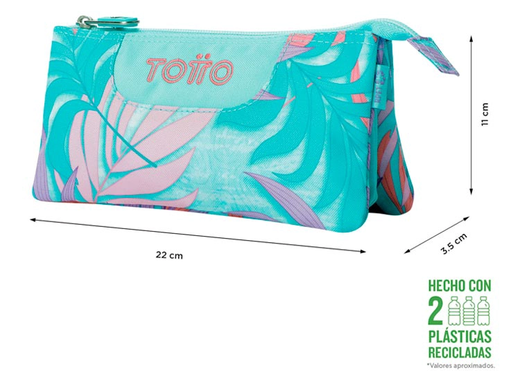 ESTUCHE TOTTO TABLERO VERDE ESTAMPADO - 2