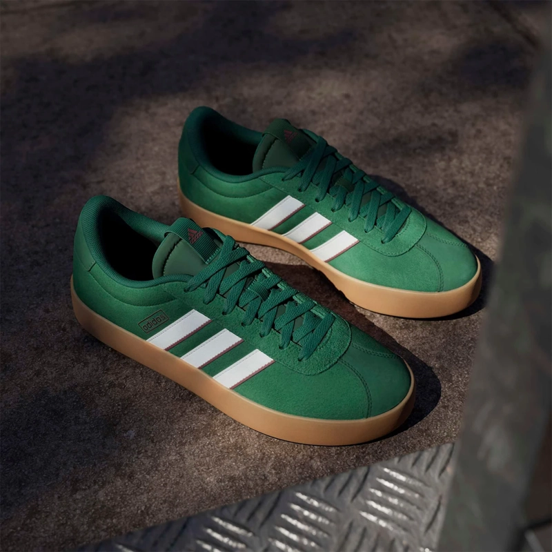 ZAPATILLAS HOMBRE ADIDAS CASUALES VERDE VL COURT 3.0 CUERO - 1