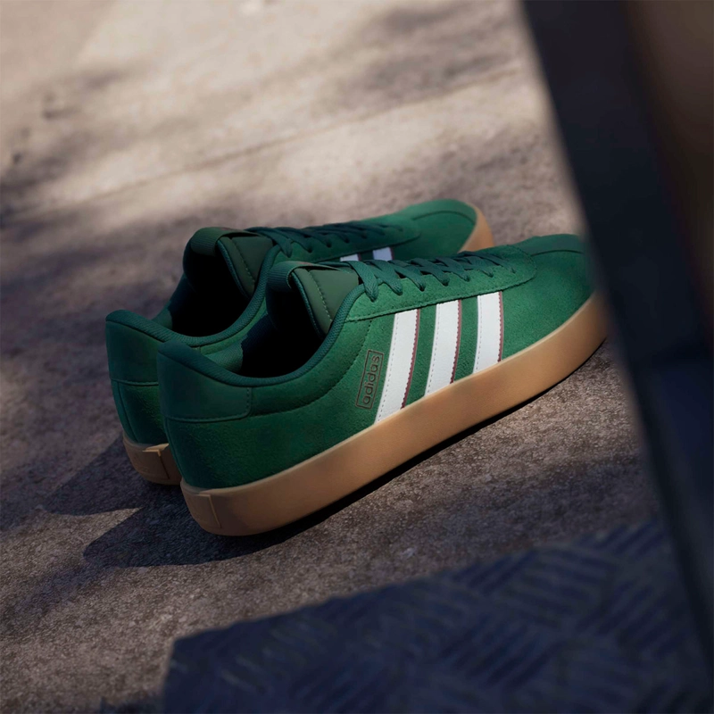 ZAPATILLAS HOMBRE ADIDAS CASUALES VERDE VL COURT 3.0 CUERO - 12