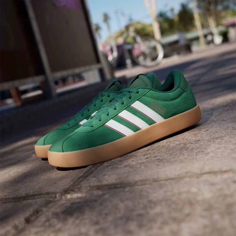 ZAPATILLAS HOMBRE ADIDAS CASUALES VERDE VL COURT 3.0 CUERO - 14