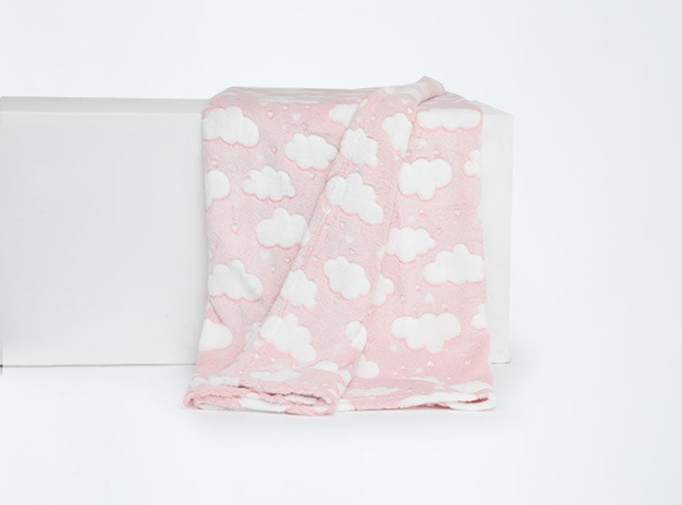 MANTA RIPLEY HOME BRILLA OSCURIDAD ROSA 125X150 NUBES