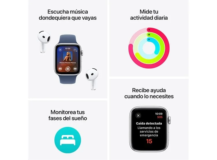 Apple Watch SE (2a Gen) 40mm GPS Medianoche, foto 3