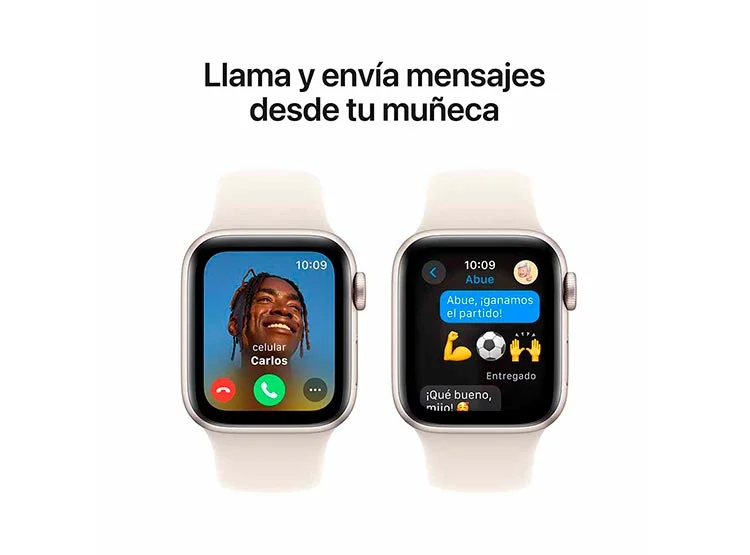APPLE WATCH SE (GPS) - ALUMINIO 40 MM BLANCO ESTELAR- CORREA DEPORTIVA BLANCO ESTELAR- S/M Blanco, foto 4