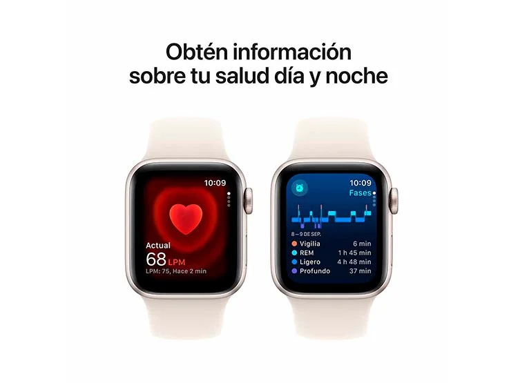 APPLE WATCH SE (GPS) - ALUMINIO 40 MM BLANCO ESTELAR- CORREA DEPORTIVA BLANCO ESTELAR- S/M Blanco, foto 5
