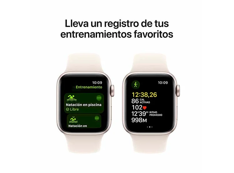 APPLE WATCH SE (GPS) - ALUMINIO 40 MM BLANCO ESTELAR- CORREA DEPORTIVA BLANCO ESTELAR- S/M Blanco, foto 6