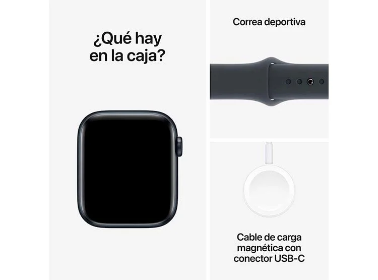 APPLE WATCH SE (GPS) - ALUMINIO 44 MM MEDIANOCHE- CORREA DEPORTIVA MEDIANOCHE- M/L - 7