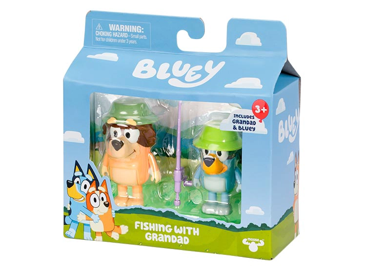BLUEY PACK 2 FIGURAS PERSONAJES FISHING - 2