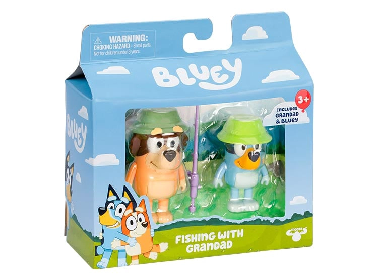 BLUEY PACK 2 FIGURAS PERSONAJES FISHING - 3