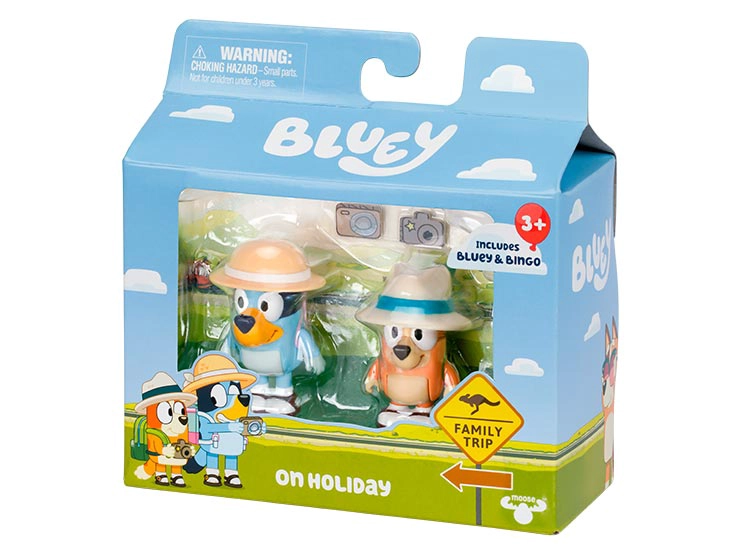 BLUEY PACK 2 FIGURAS PERSONAJES HOLIDAYS - 2