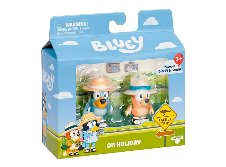 BLUEY PACK 2 FIGURAS PERSONAJES HOLIDAYS - 3