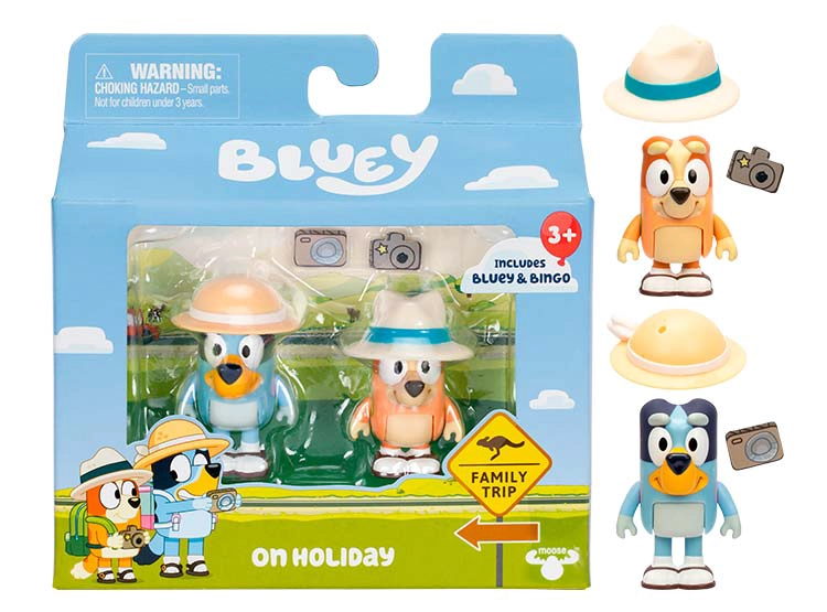 BLUEY PACK 2 FIGURAS PERSONAJES HOLIDAYS - 4