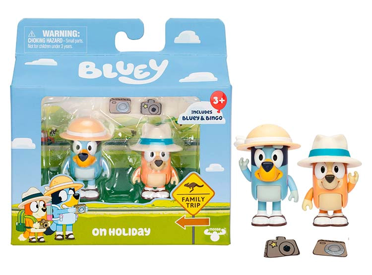BLUEY PACK 2 FIGURAS PERSONAJES HOLIDAYS - 5