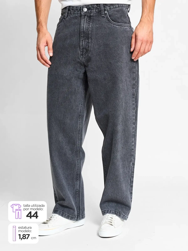 JEANS HOMBRE INDEX ALGODÓN BAGGY - 1