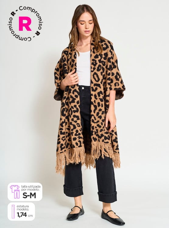 SWEATER MUJER MARQUIS TIPO PONCHO - 1