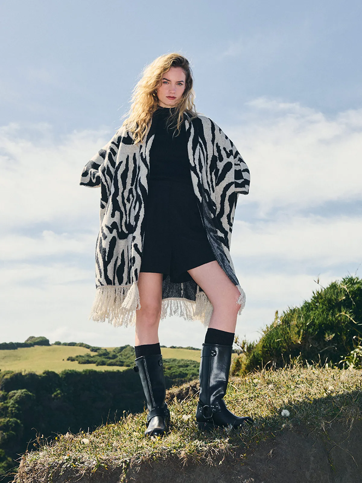 SWEATER MUJER MARQUIS TIPO PONCHO - 1