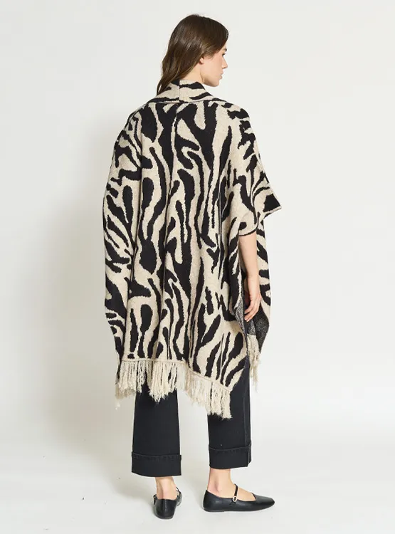 SWEATER MUJER MARQUIS TIPO PONCHO - 4