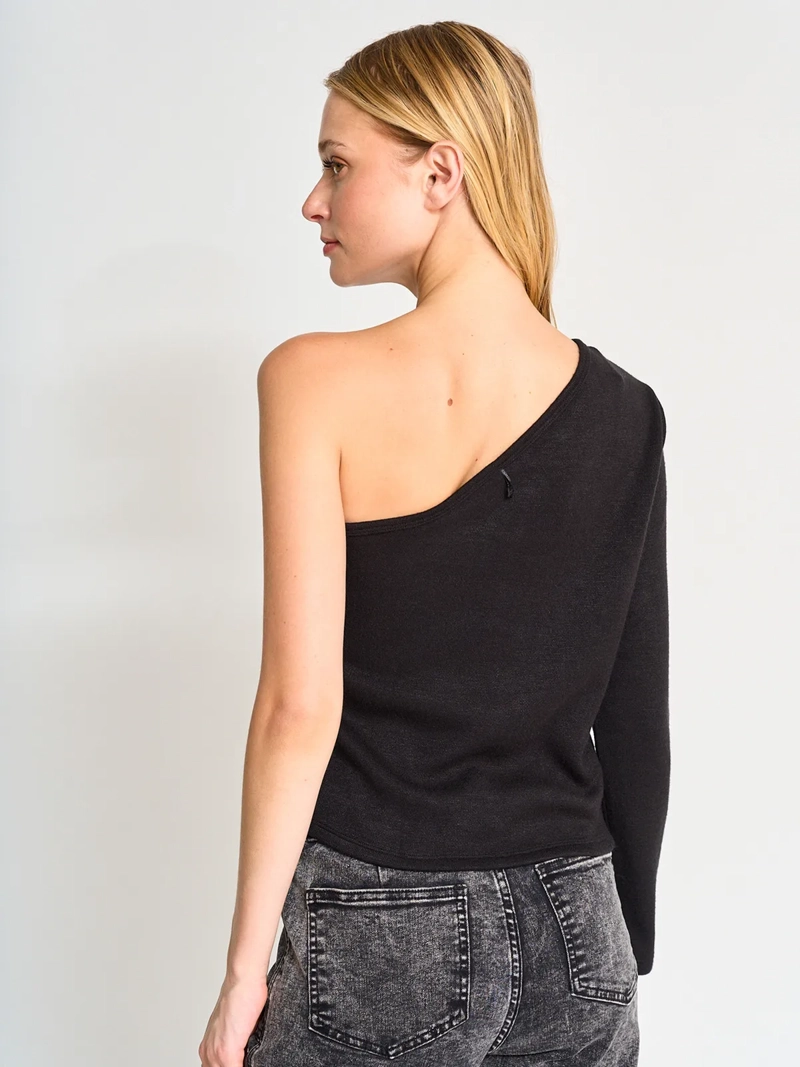 POLERA MANGA LARGA MUJER BARBADOS NEGRO - 2
