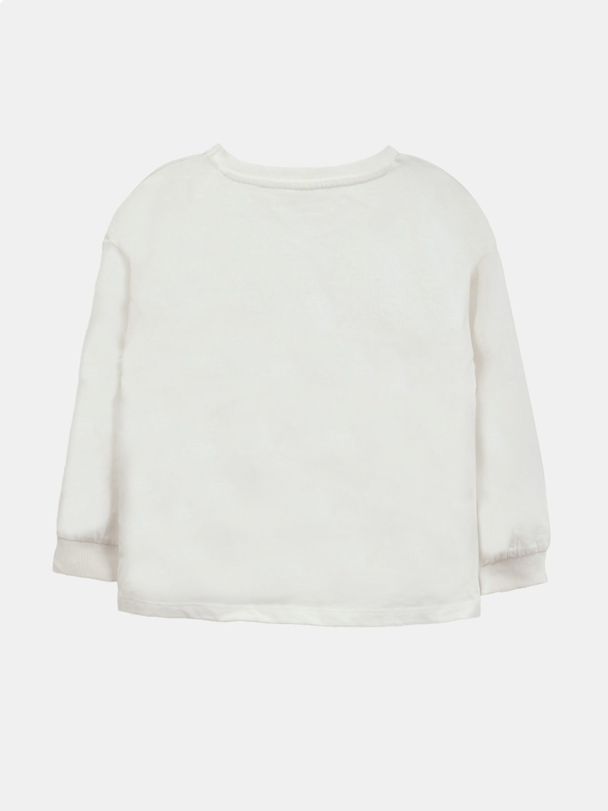 POLERA MANGA LARGA ALGODÓN NIÑA COLLOKY BLANCO - 2