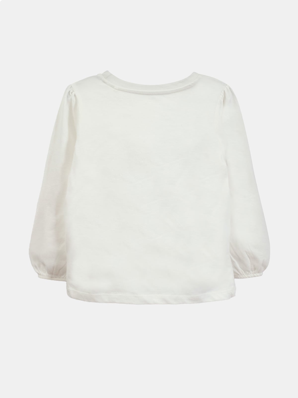 POLERA MANGA LARGA ALGODÓN NIÑA COLLOKY BLANCO - 2