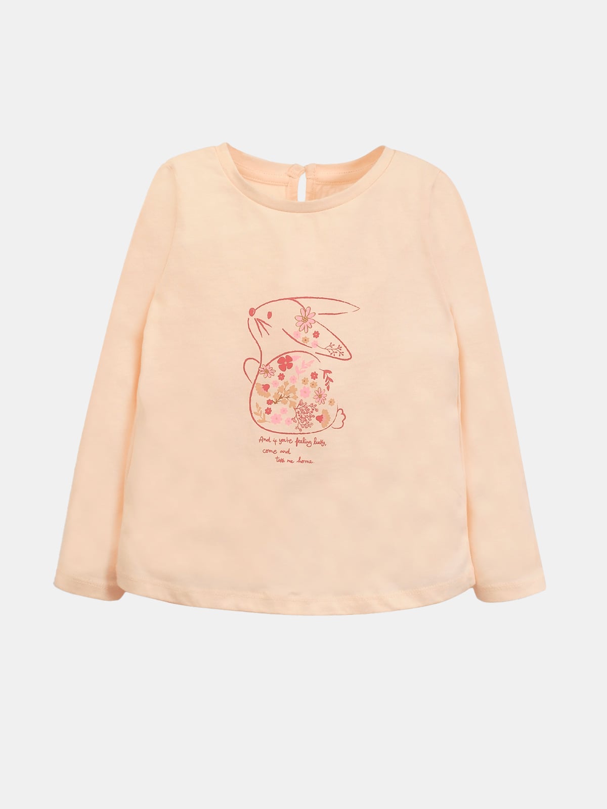 POLERA MANGA LARGA ALGODÓN NIÑA COLLOKY ROSADO CONEJO - 1
