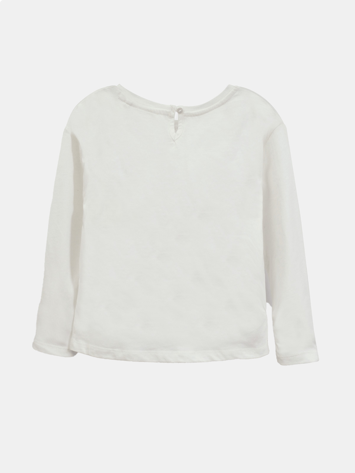 POLERA MANGA LARGA ALGODÓN NIÑA COLLOKY BLANCO CORAZÓN - 2