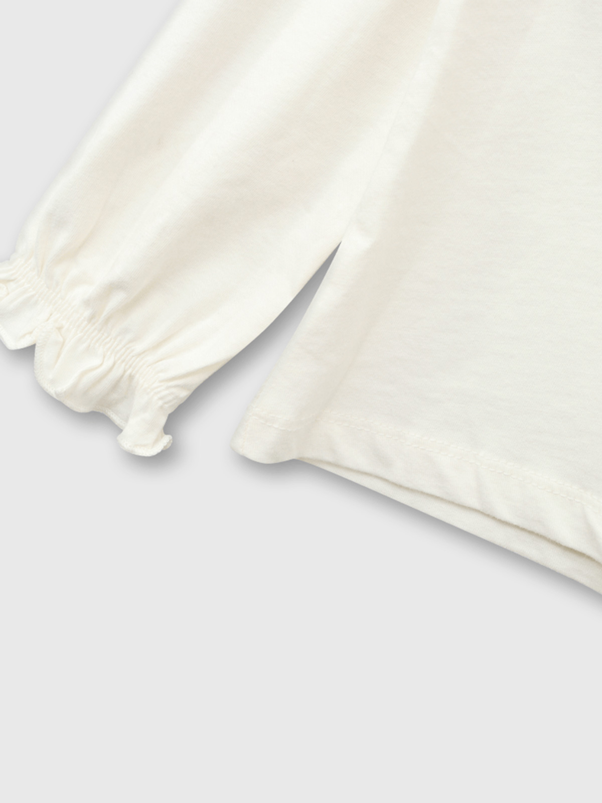 POLERA MANGA LARGA ALGODÓN NIÑA COLLOKY BLANCO CORAZÓN - 3