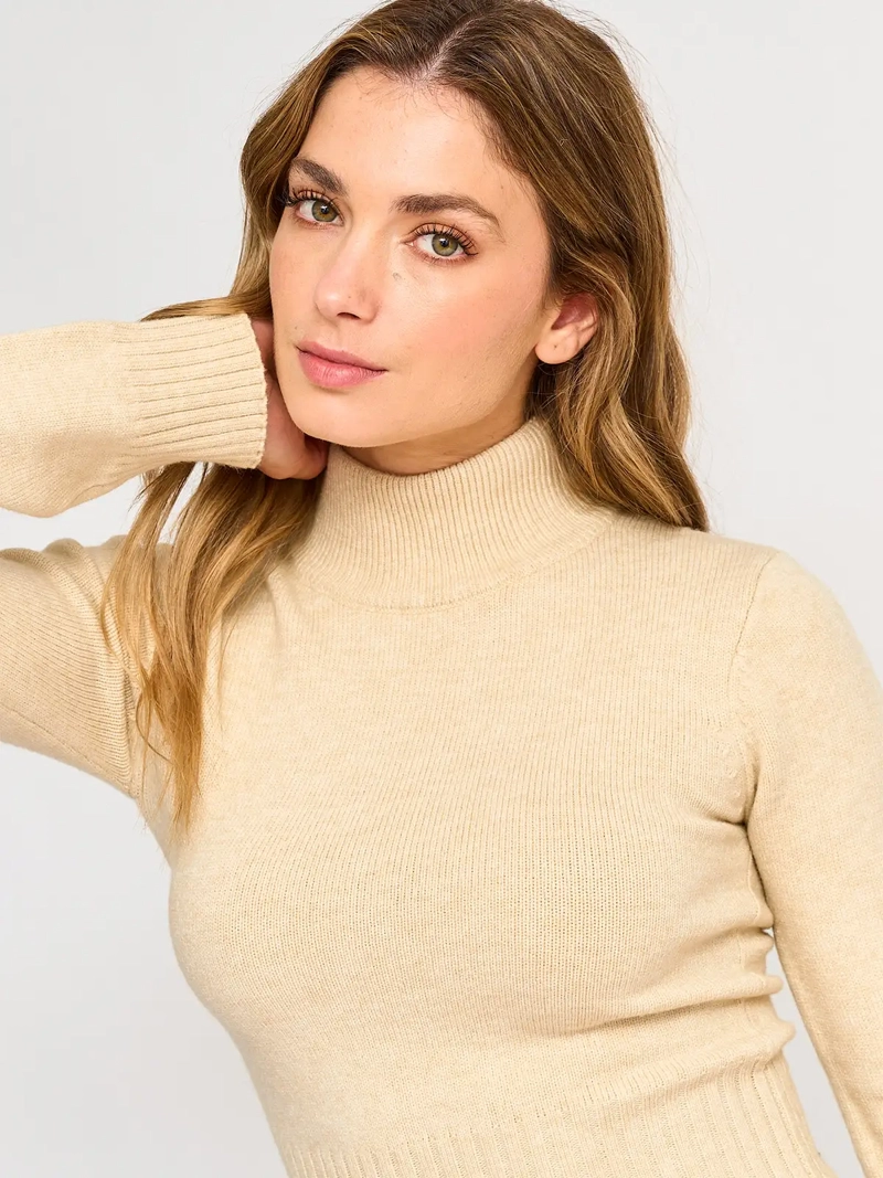 SWEATER MANGA LARGA MUJER INDEX CUELLO ALTO - 3