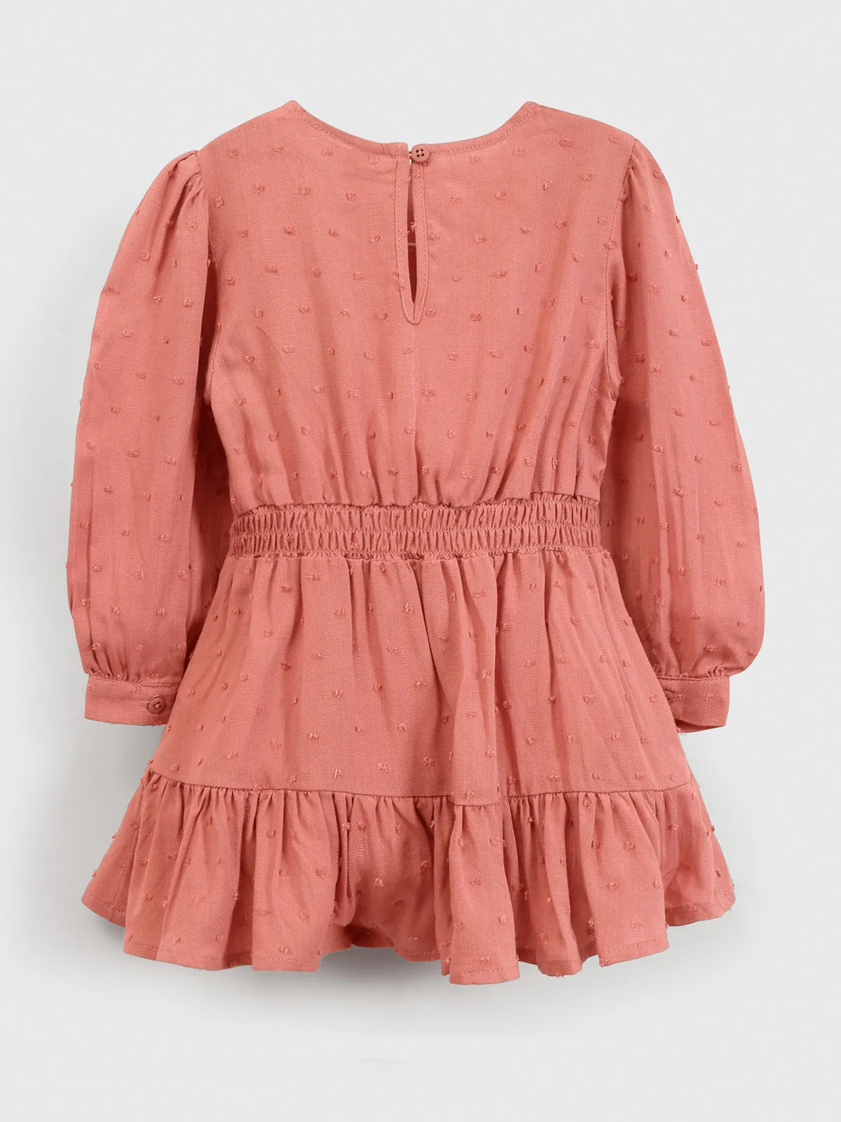 VESTIDO NIÑA COLLOKY ROSADO TEXTURA - 2