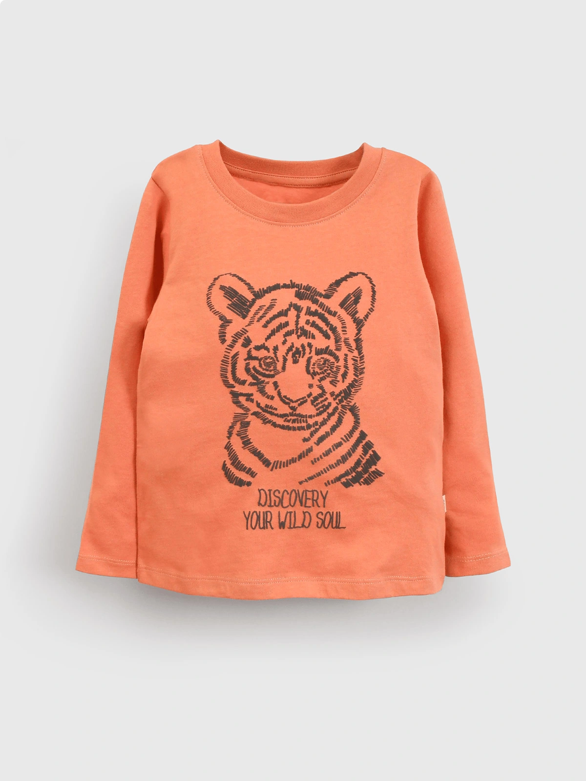 POLERA ALGODÓN NIÑO COLLOKY CAFE TIGRE - 1