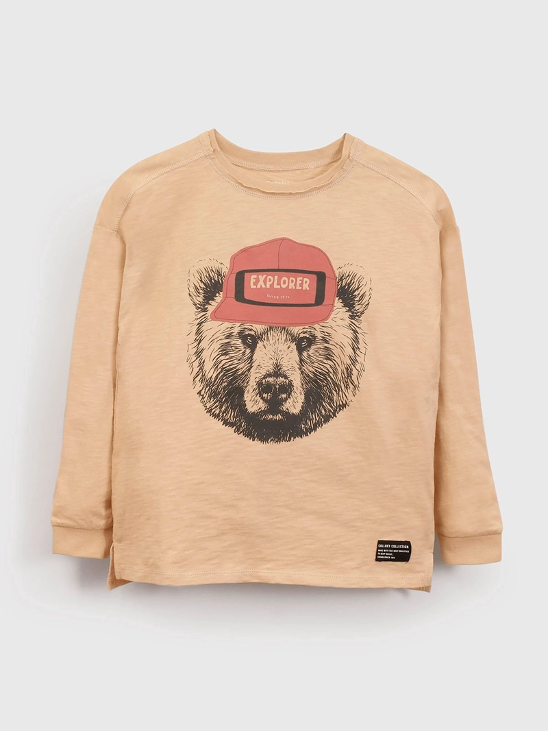 POLERA ALGODÓN NIÑO COLLOKY ARENA - 1