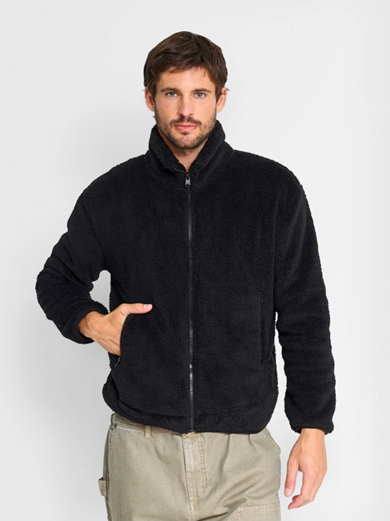 POLERÓN HOMBRE INDEX HALF ZIPPER PELUDO - 1