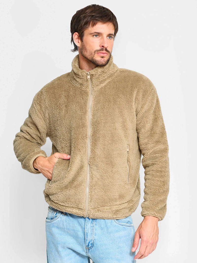 POLERÓN HOMBRE INDEX HALF ZIPPER PELUDO - 1