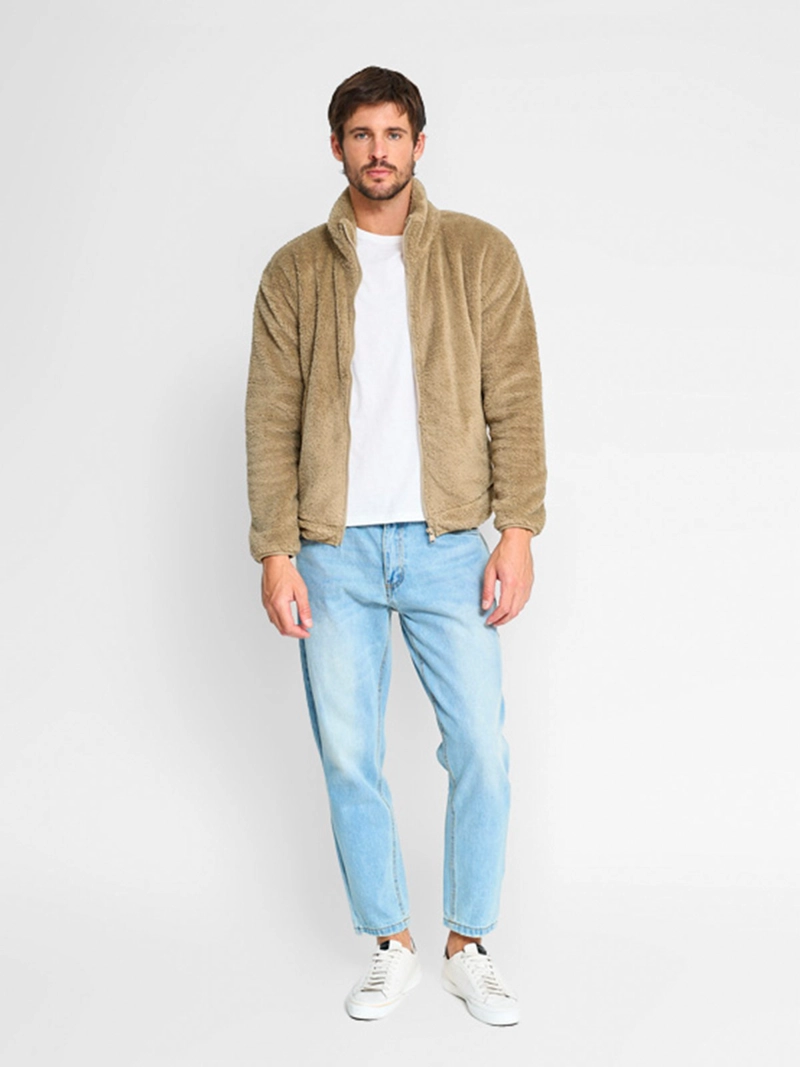 POLERÓN HOMBRE INDEX HALF ZIPPER PELUDO - 4