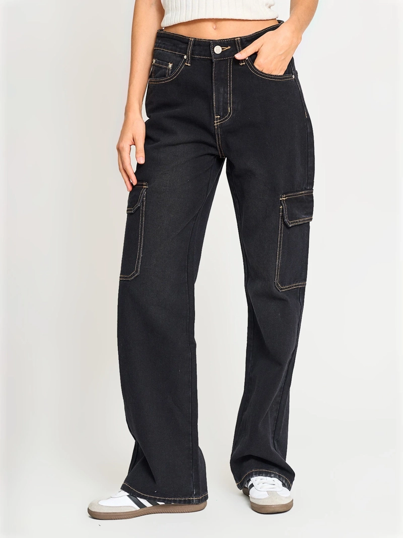 JEANS MUJER INDEX CARGO - 2