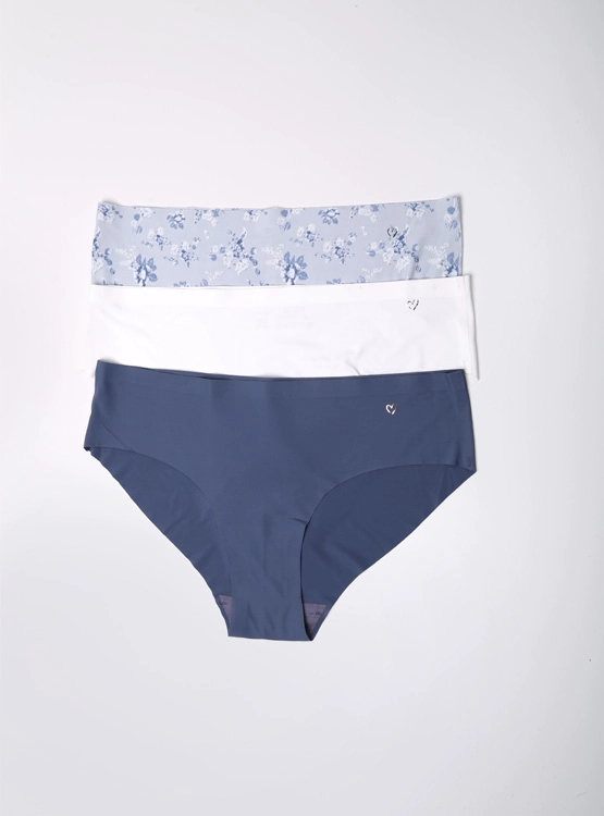 PACK 3 CALZONES BIKINI MUJER INDEX CELESTE LÁSER CLZP324-614 - 10