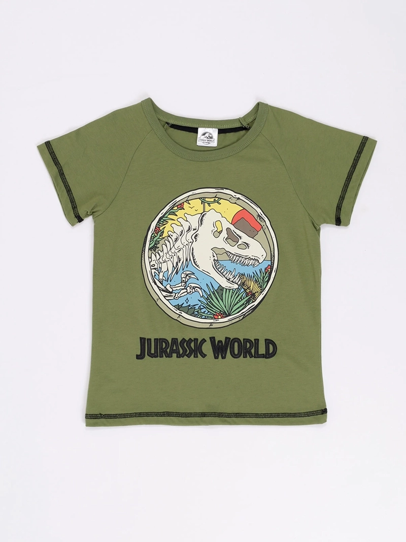 POLERA MANGA CORTA NIÑO JURASSIC WORLD ESTAMPADA - 1