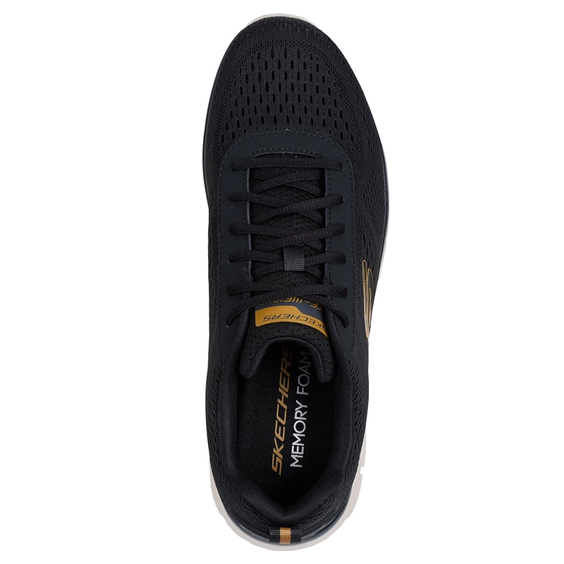 ZAPATILLAS HOMBRE SKECHERS CASUALES NEGRO TRACK - 4