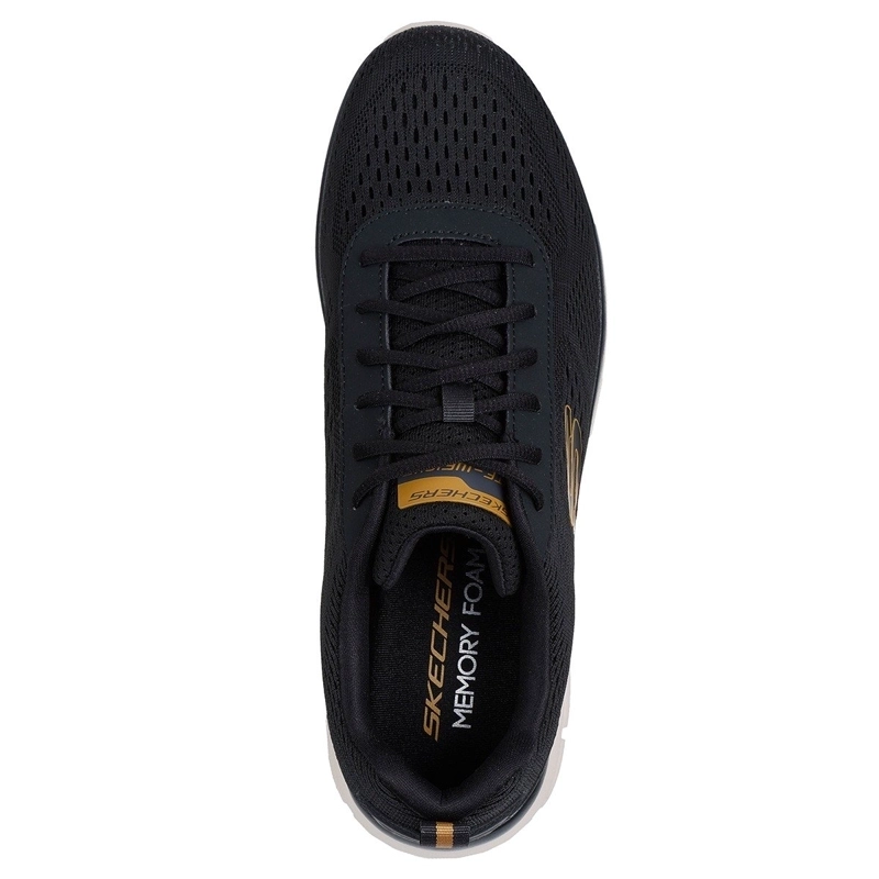 ZAPATILLAS HOMBRE SKECHERS CASUALES NEGRO TRACK - 4