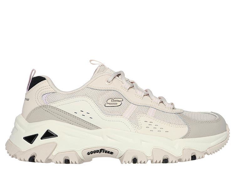 ZAPATILLAS MUJER SKECHERS CASUALES CREMA D'LITES HIKER - 1