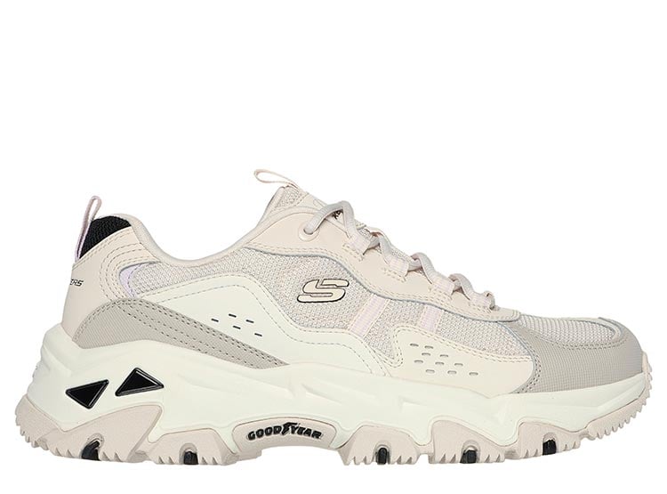 ZAPATILLAS MUJER SKECHERS CASUALES CREMA D'LITES HIKER - 1