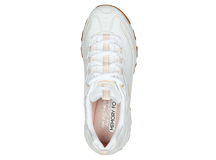 ZAPATILLAS MUJER SKECHERS URBANAS BLANCO D'LITES - 4