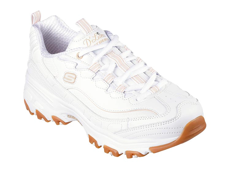 ZAPATILLAS MUJER SKECHERS URBANAS BLANCO D'LITES - 3