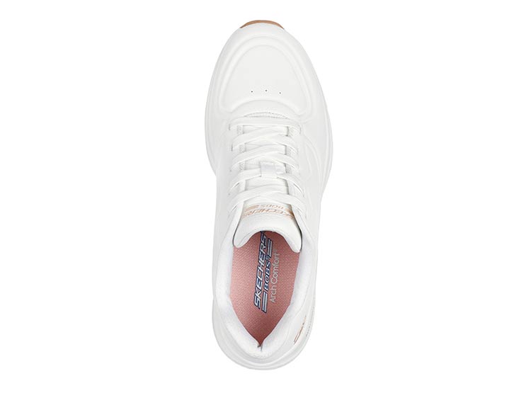 ZAPATILLAS MUJER SKECHERS CASUALES BLANCO BOBS ARCH COMFORT B SWEET - 4