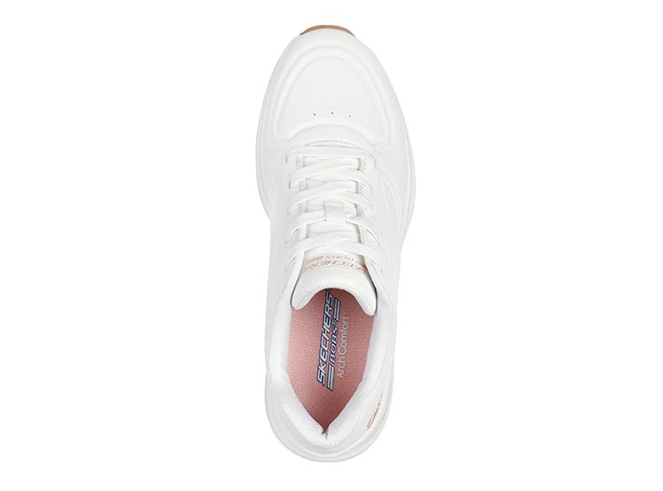 ZAPATILLAS MUJER SKECHERS CASUALES BLANCO BOBS ARCH COMFORT B SWEET - 4