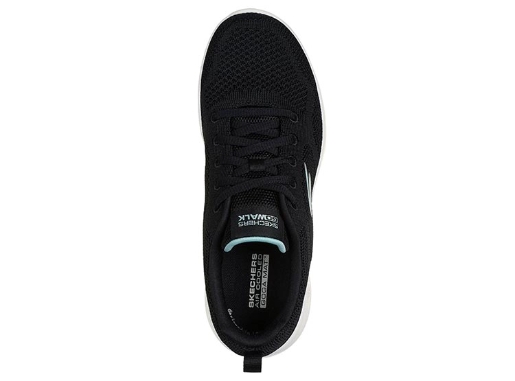 ZAPATILLAS MUJER SKECHERS URBANAS NEGRO GO WALK JOY - 4