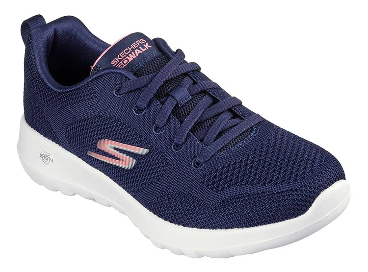 ZAPATILLAS MUJER SKECHERS CASUALES AZUL MARINO GO WALK JOY - 2
