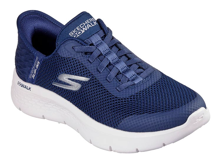 ZAPATILLAS MUJER SKECHERS URBANAS AZUL MARINO GO WALK FLEX - 3